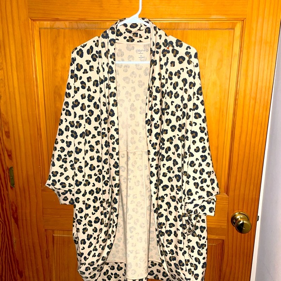 crown & ivy Sweaters - Cabana by Crown and Ivy - Cheetah print cardigan